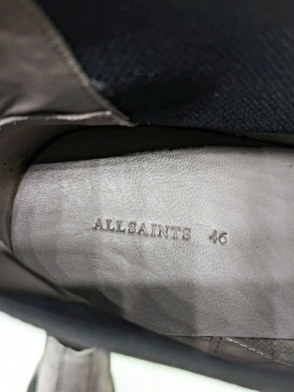 Allsaints Men's Gus Pull On Chelsea Boots Grey Suede Size 13 (MSRP $349)